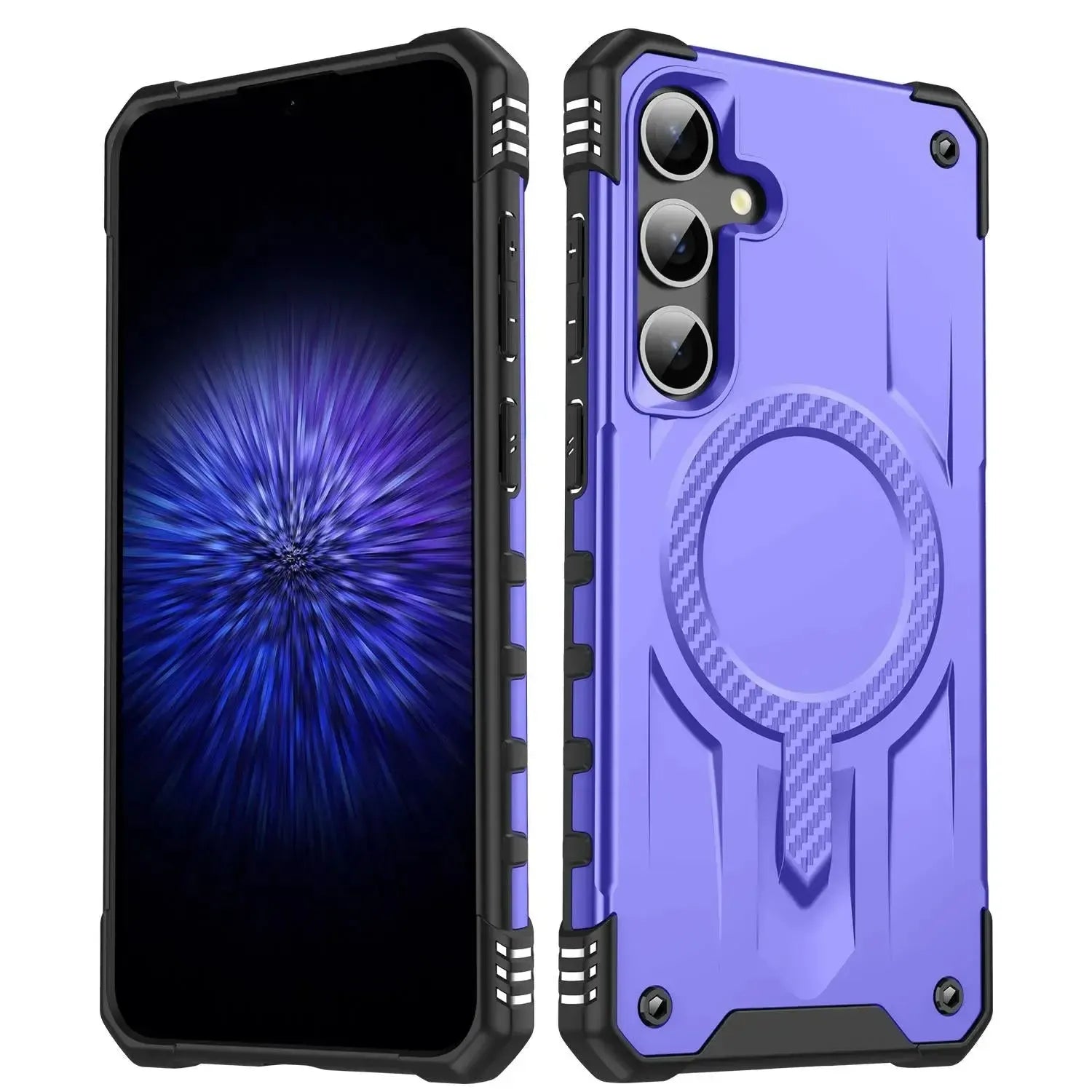 For Samsung Galaxy S24 FE Starship Magsafe Magnetic Case Purple