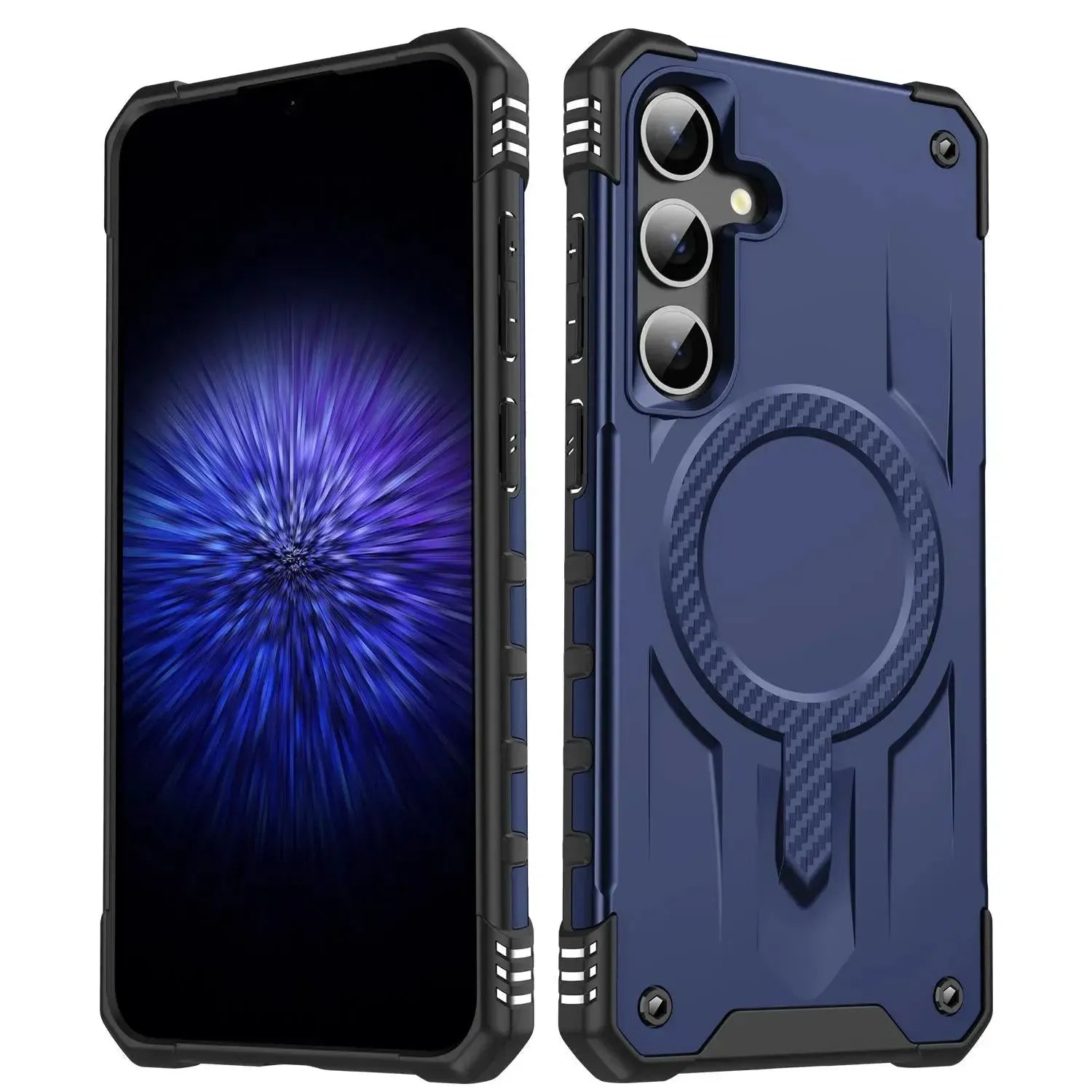 For Samsung Galaxy S24 Plus / S25 Plus Starship Magsafe Magnetic Case Blue