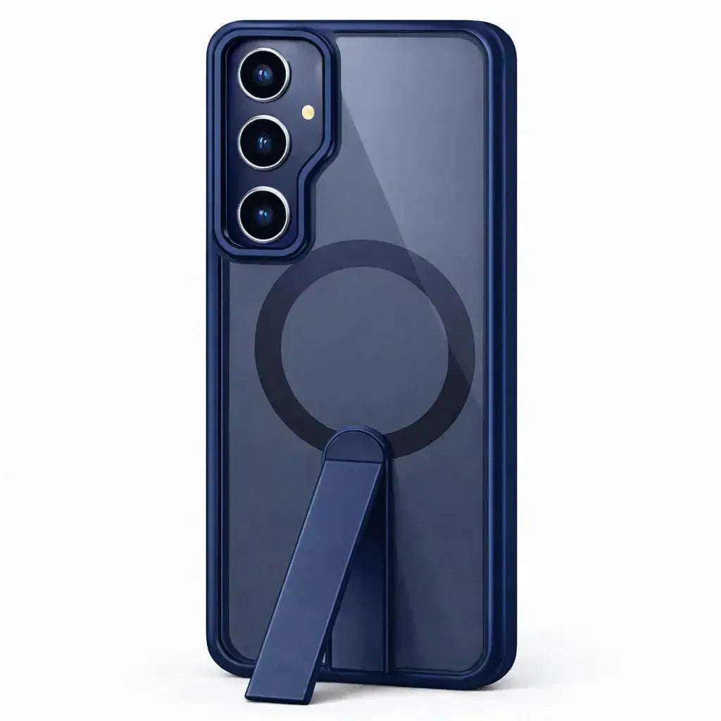 For Samsung Galaxy S24 Premium N52 Magsafe Magnetic Case With Stand Blue