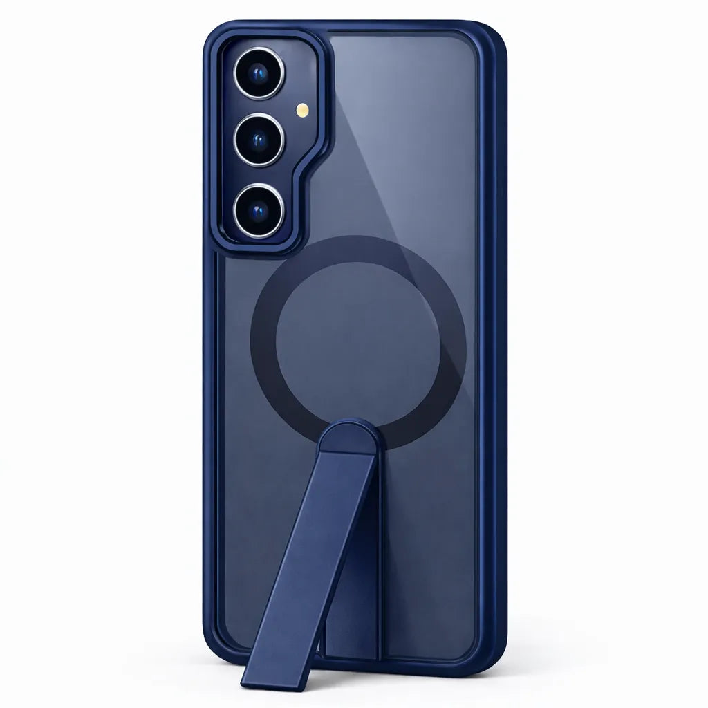 For Samsung Galaxy S24 Premium N52 Magsafe Magnetic Case With Stand Blue