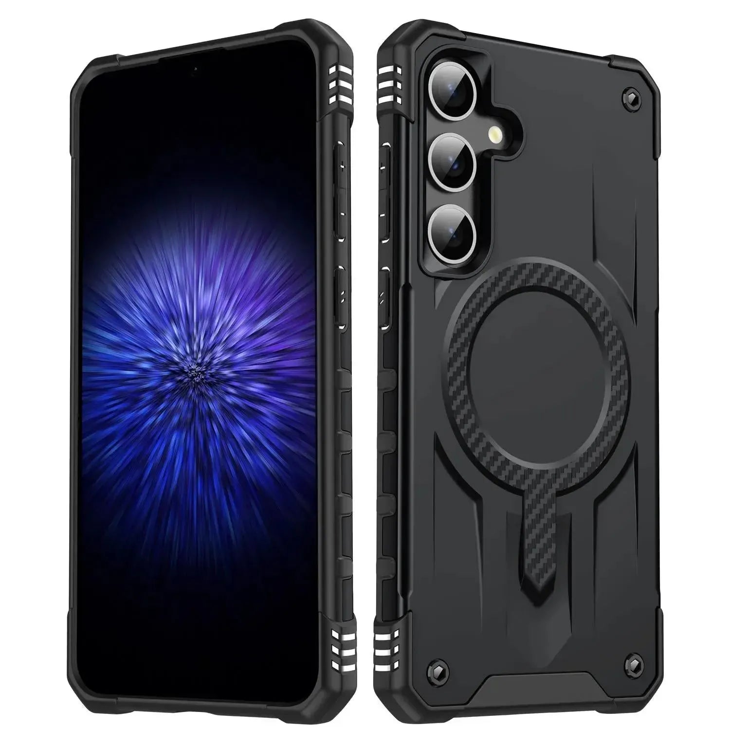 For Samsung Galaxy S24 / S25 Starship Magsafe Magnetic Case Black