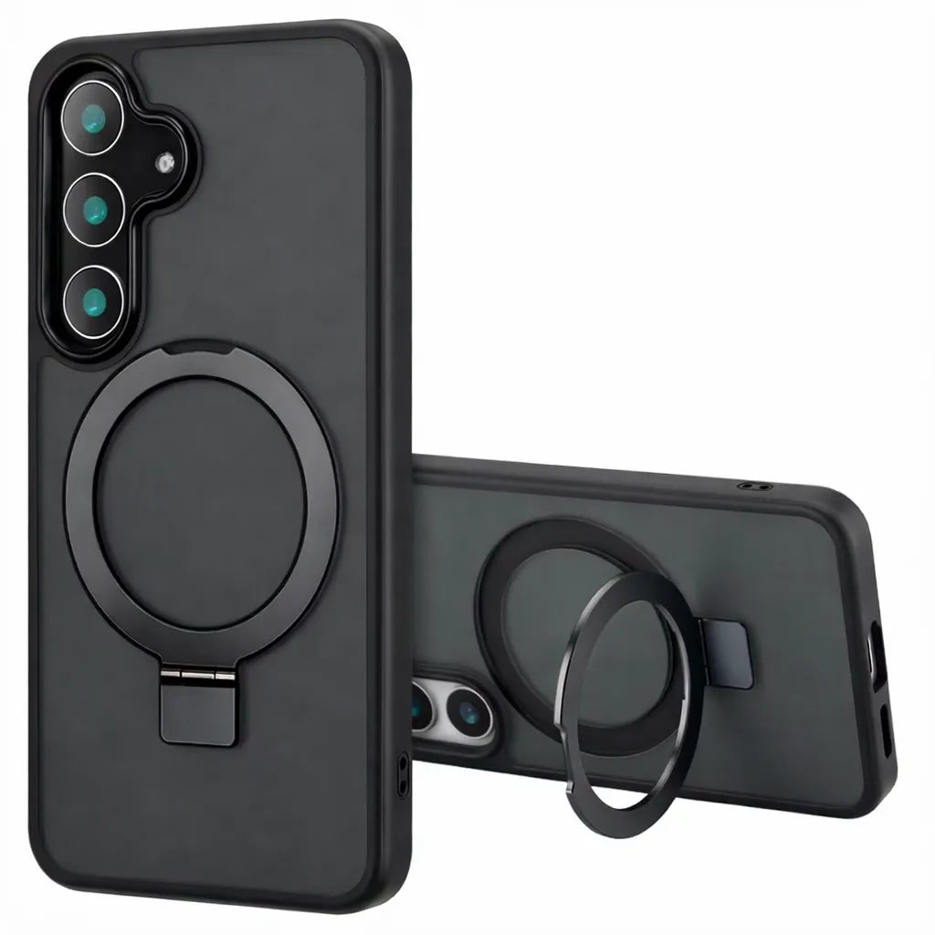 For Samsung Galaxy S24 Udbasto Series Magsafe Ring Case Black