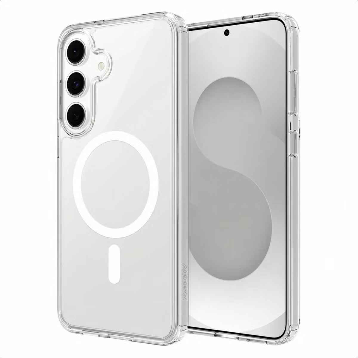 For Samsung Galaxy S25 FE Magsafe Terminator Axis Design Case Transparent