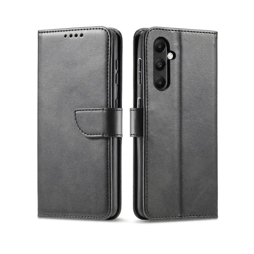 For Samsung Galaxy S25 Plus Premium Aokus Wallet Case Black
