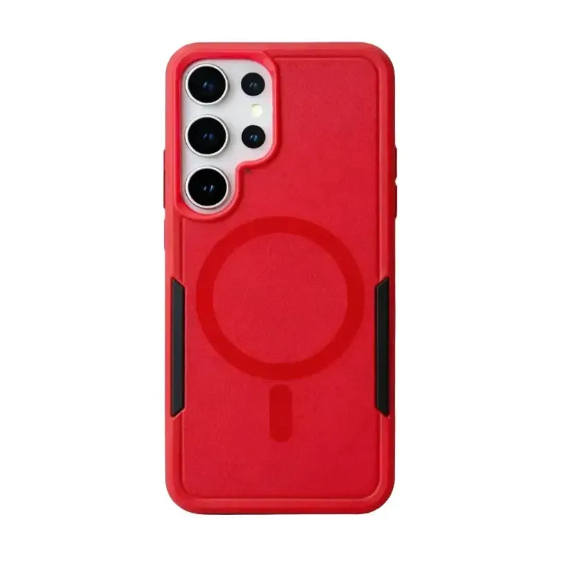 For Samsung Galaxy S25 Ultra Axis Exploiter Magsafe Case Red