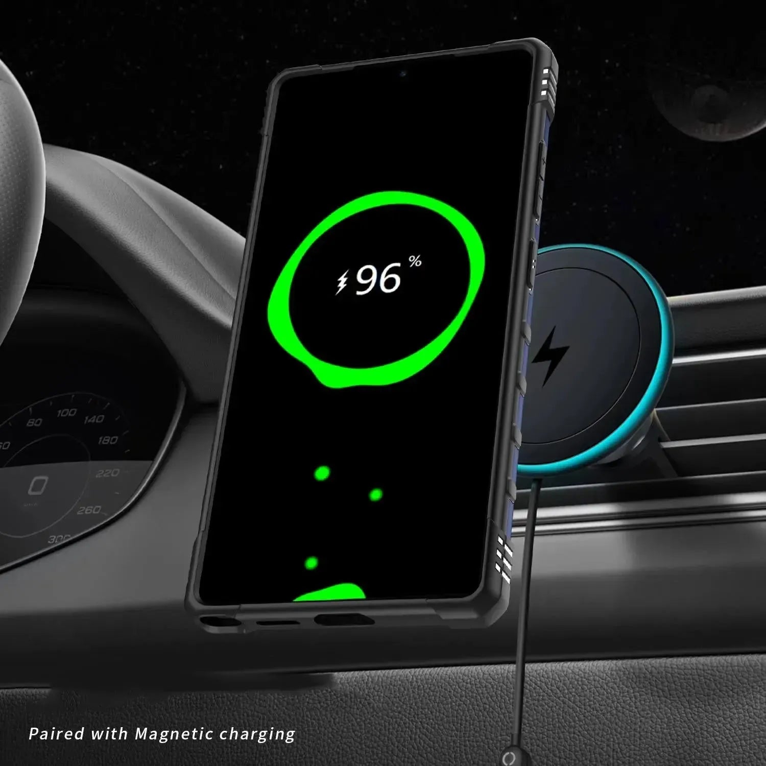 For Samsung Galaxy S25 Ultra Starship Magsafe Magnetic Case Blue