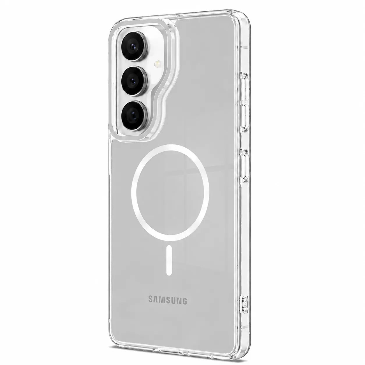 For Samsung Galaxy S26 Plus Macaron Magsafe Case With Camera Stand White