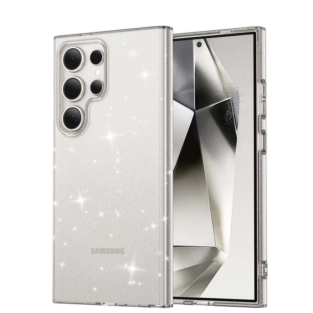 For Samsung Galaxy S26 Ultra Terminator Axis Design Case Glitter Clear