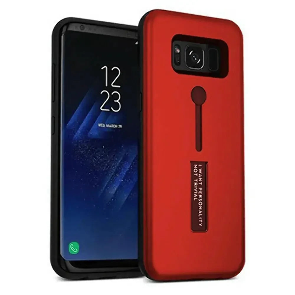 For Samsung Galaxy S8 Plus Slider 2 In 1 Dual Shockproof Case Red