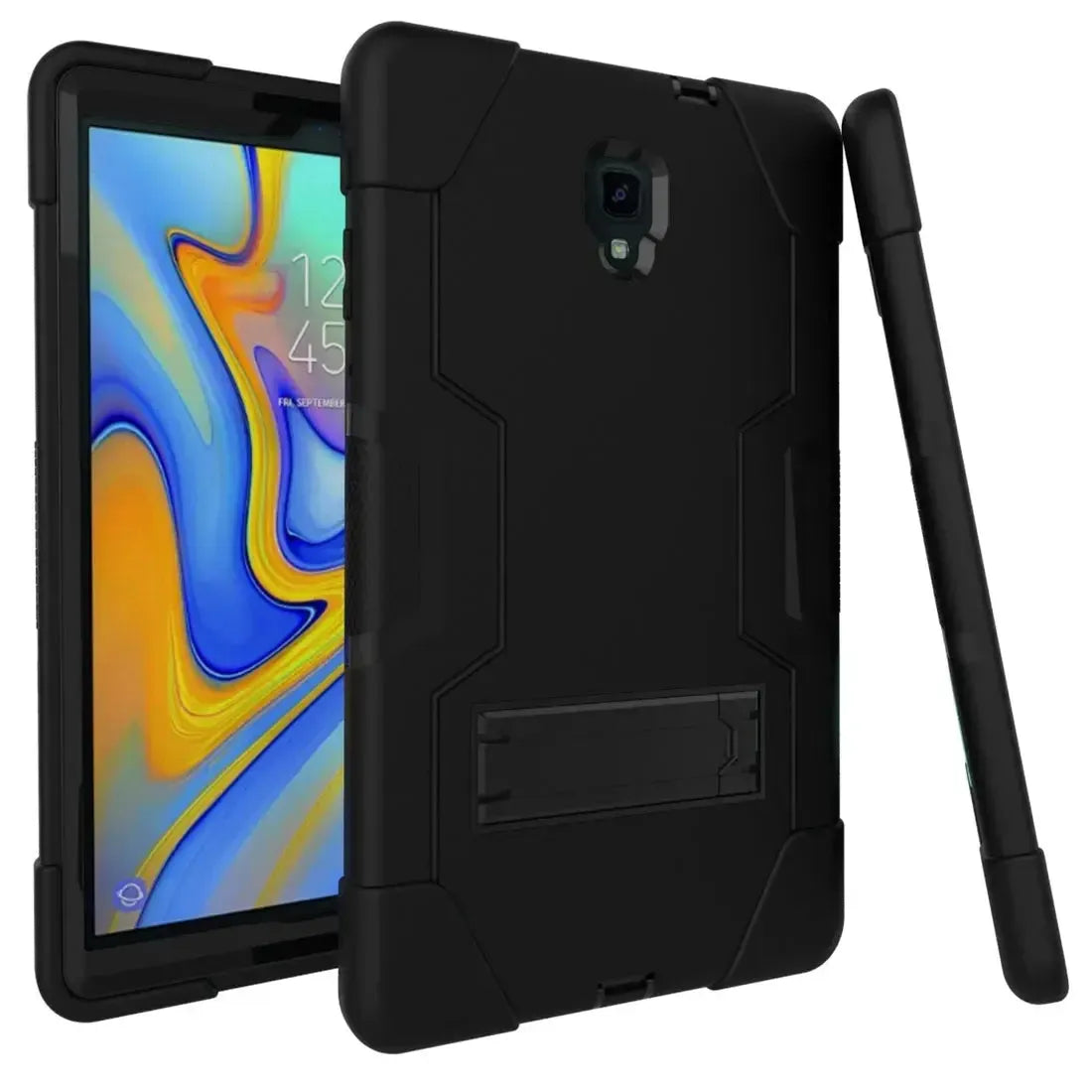 For Samsung Galaxy Tab A 10.5" (T590) Hard Case Survivor with Stand - Black
