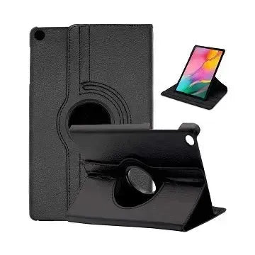 For Samsung Galaxy Tab A9 SM-X110 360 Rotation Wallet Case Black