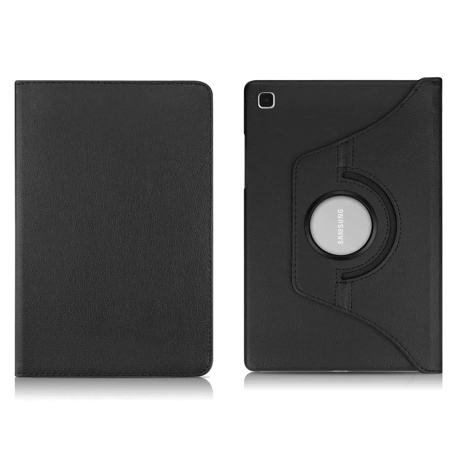 For Samsung Galaxy Tab A11 Tablet Case 360 Rotating PU Leather Cover - Black
