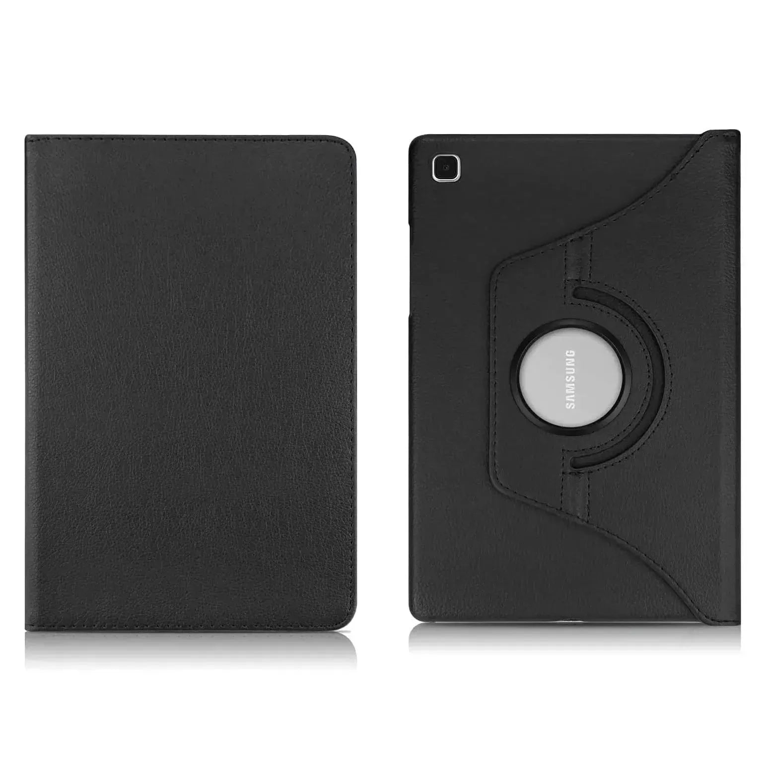 For Samsung Galaxy Tab A11 Tablet Case 360 Rotating PU Leather Cover - Black