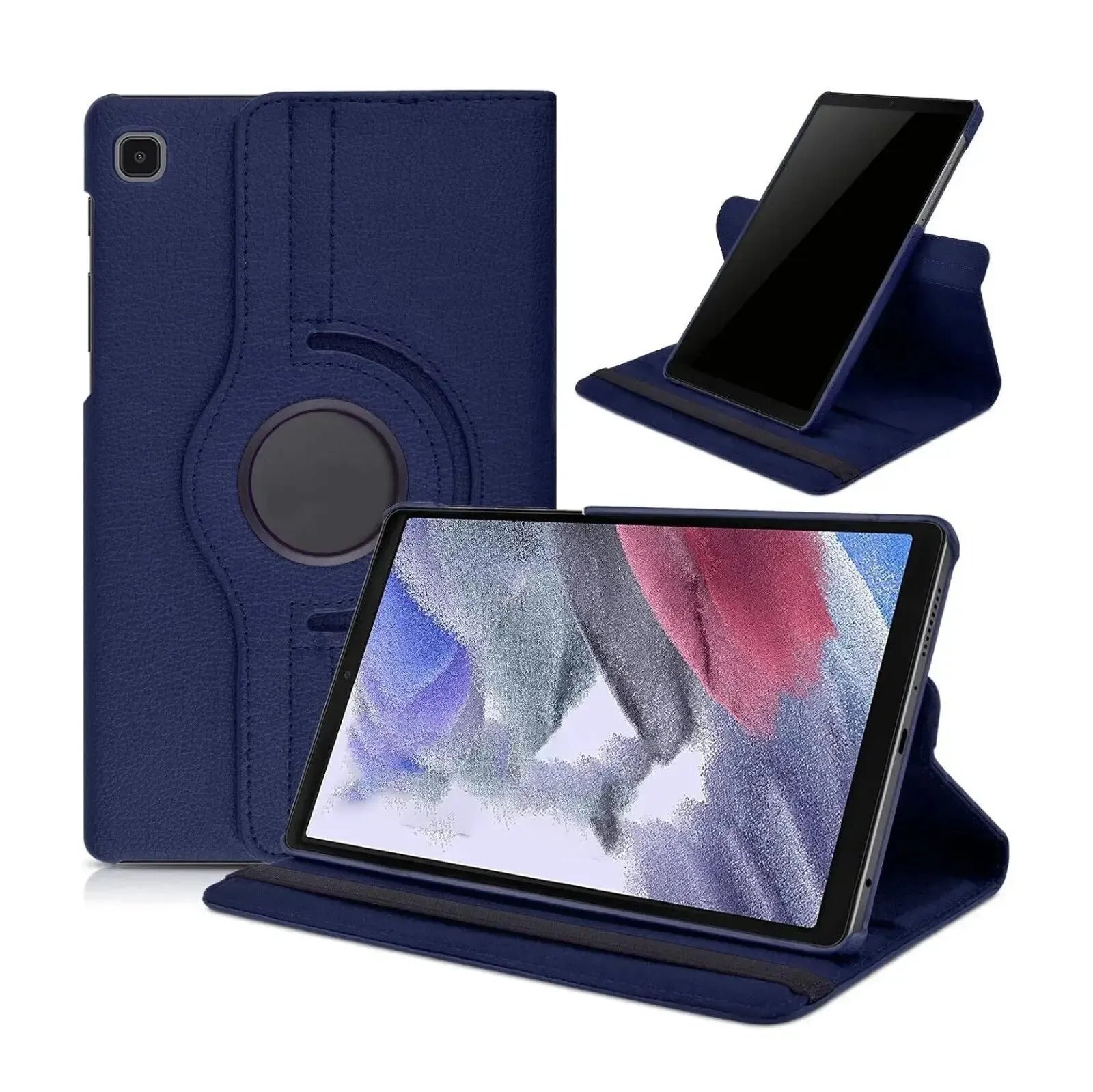 For Samsung Galaxy Tab A11 Tablet Case 360 Rotating PU Leather Cover - Blue