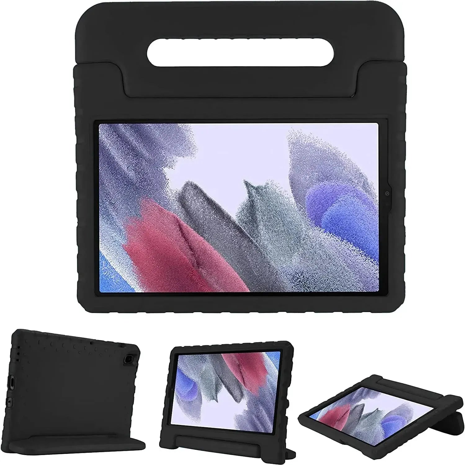 For Samsung Galaxy Tab A7 Lite Kids Case Shockproof Cover With Stand - Black