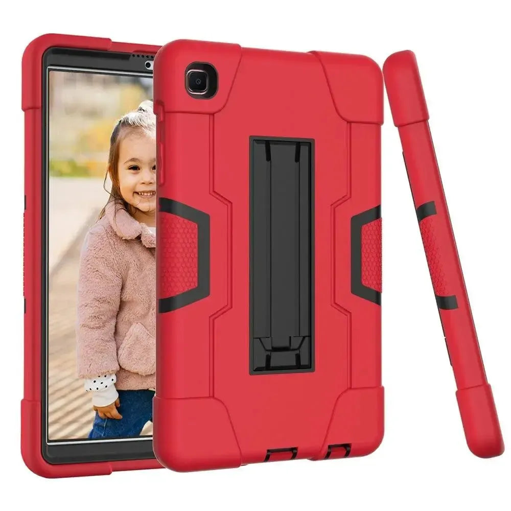For Samsung Galaxy Tab A8 10.5 SM-X200 (2021) Hard Case Survivor with Stand - Red
