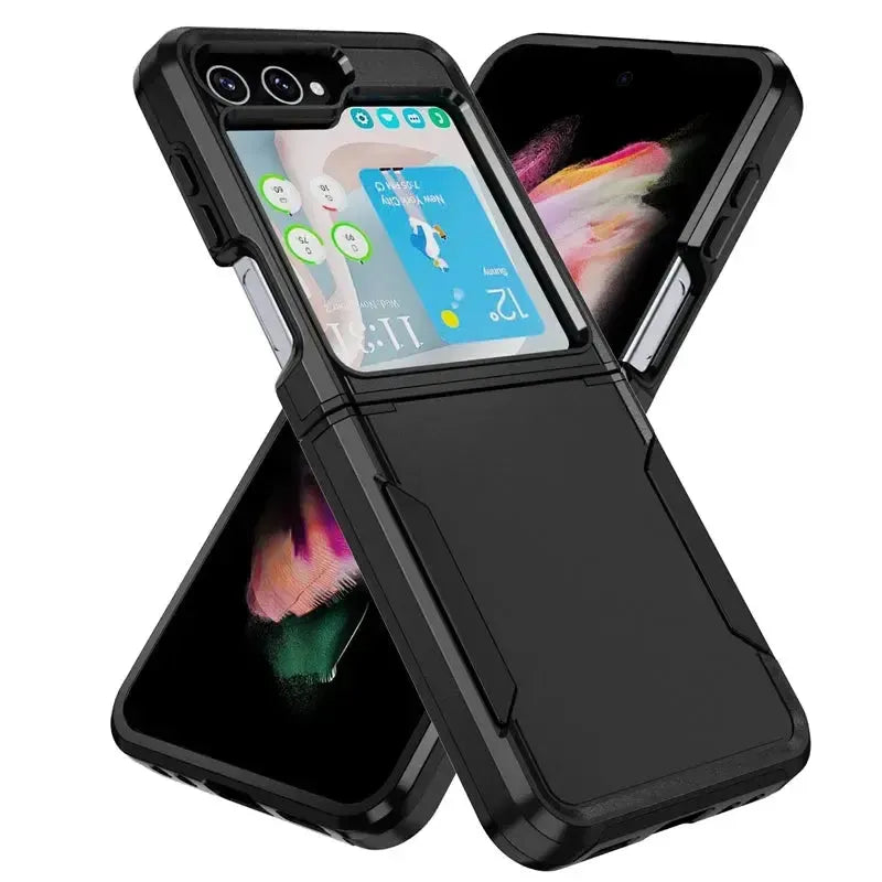 For Samsung Galaxy Z Flip 4 Symmetry Exploiter Case Black
