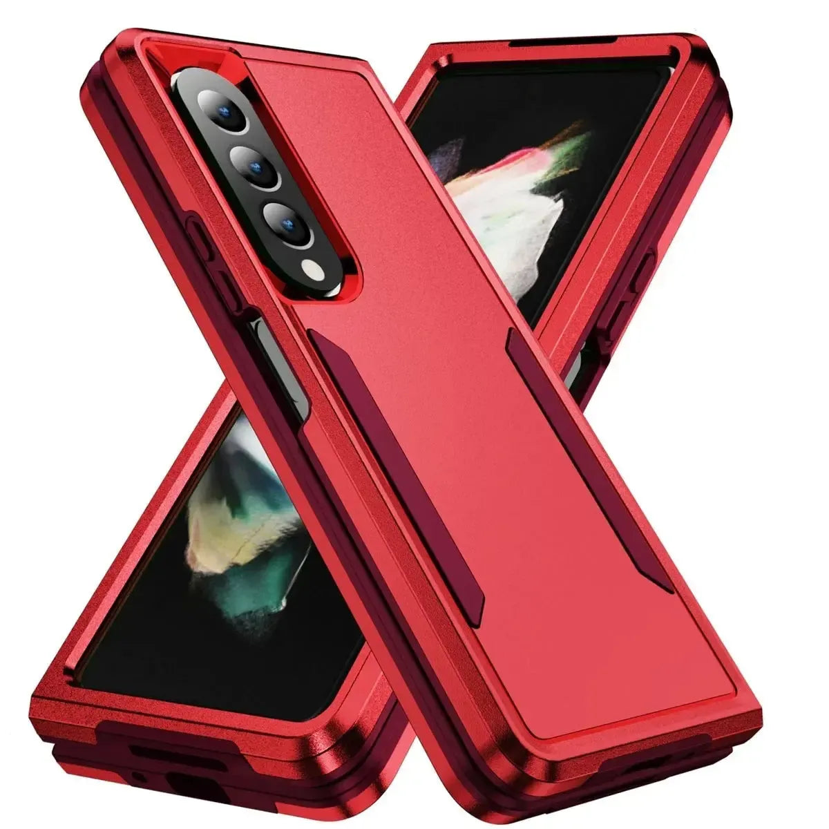 For Samsung Galaxy Z Fold 4 Symmetry Exploiter Case Red