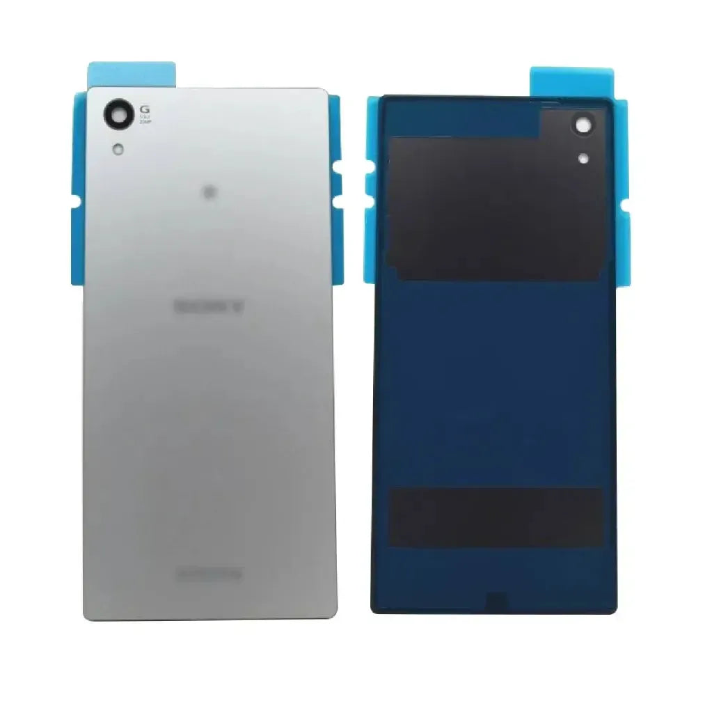 For Sony Xperia Z5 Battery Cover Rear Glass Replacement With Adhesive Silver