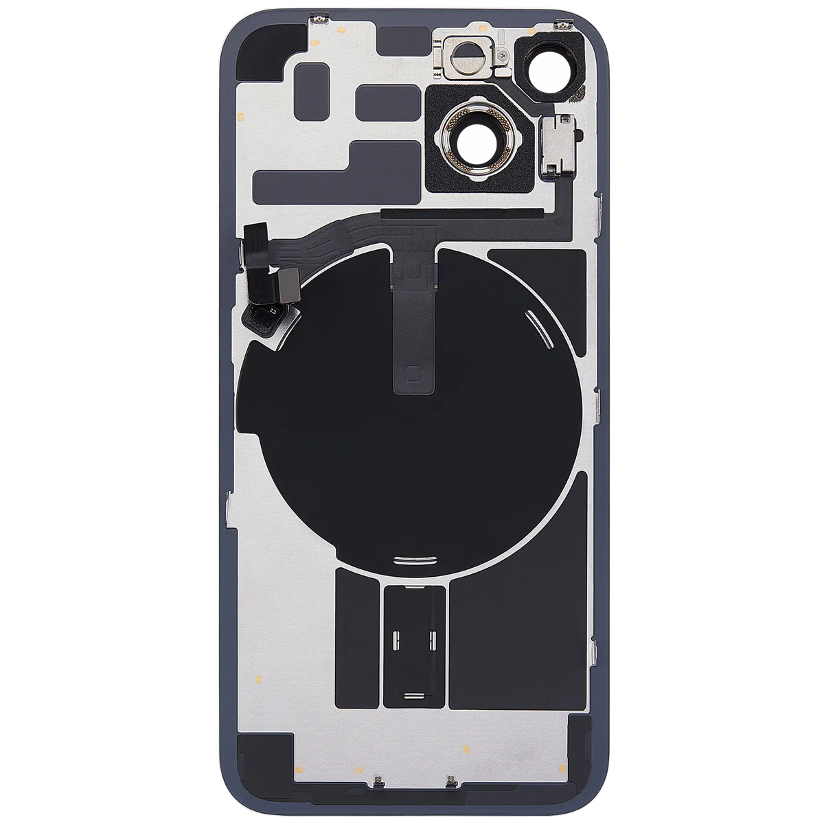 For iPhone 14 Back Glass With MagSafe Magnet, NFC & Flashlight Flex Pulled - Grade B - Starlight
