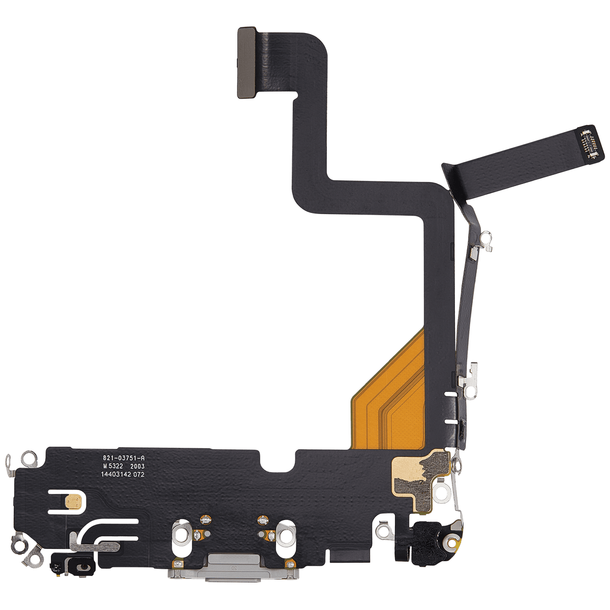 For iPhone 14 Pro Charging Port Flex Cable Pulled - Silver