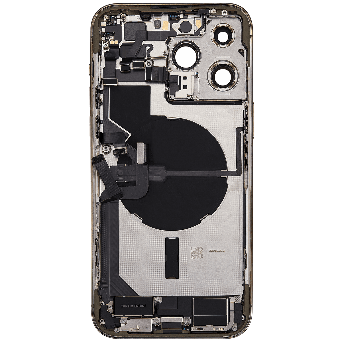 For iPhone 14 Pro Max Back Housing With Charging Port & Small Parts EU / Global Version Pulled - Grade C - Gold