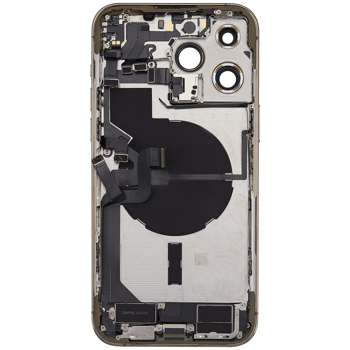 For iPhone 14 Pro Max Back Housing With Charging Port & Small Parts US Version Pulled - Grade A - Gold