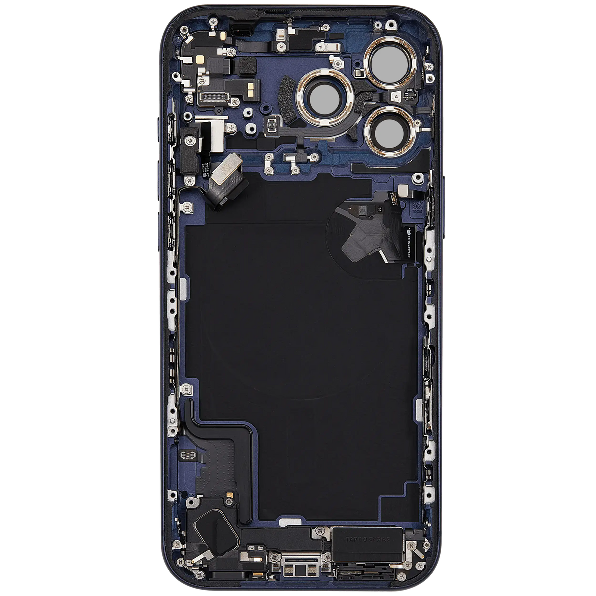 For iPhone 17 Pro Max Back Housing With Charging Port & Small Parts EU / Global Version Pulled - Grade A - Deep Blue