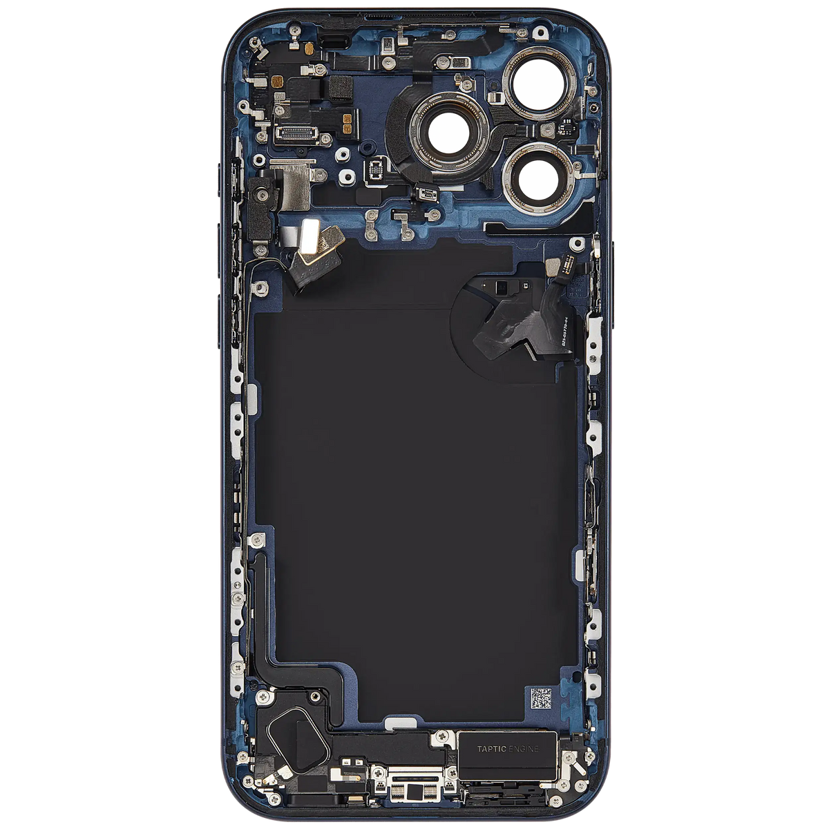 For iPhone 17 Pro Max Back Housing With Charging Port & Small Parts US Version Pulled - Grade A - Deep Blue
