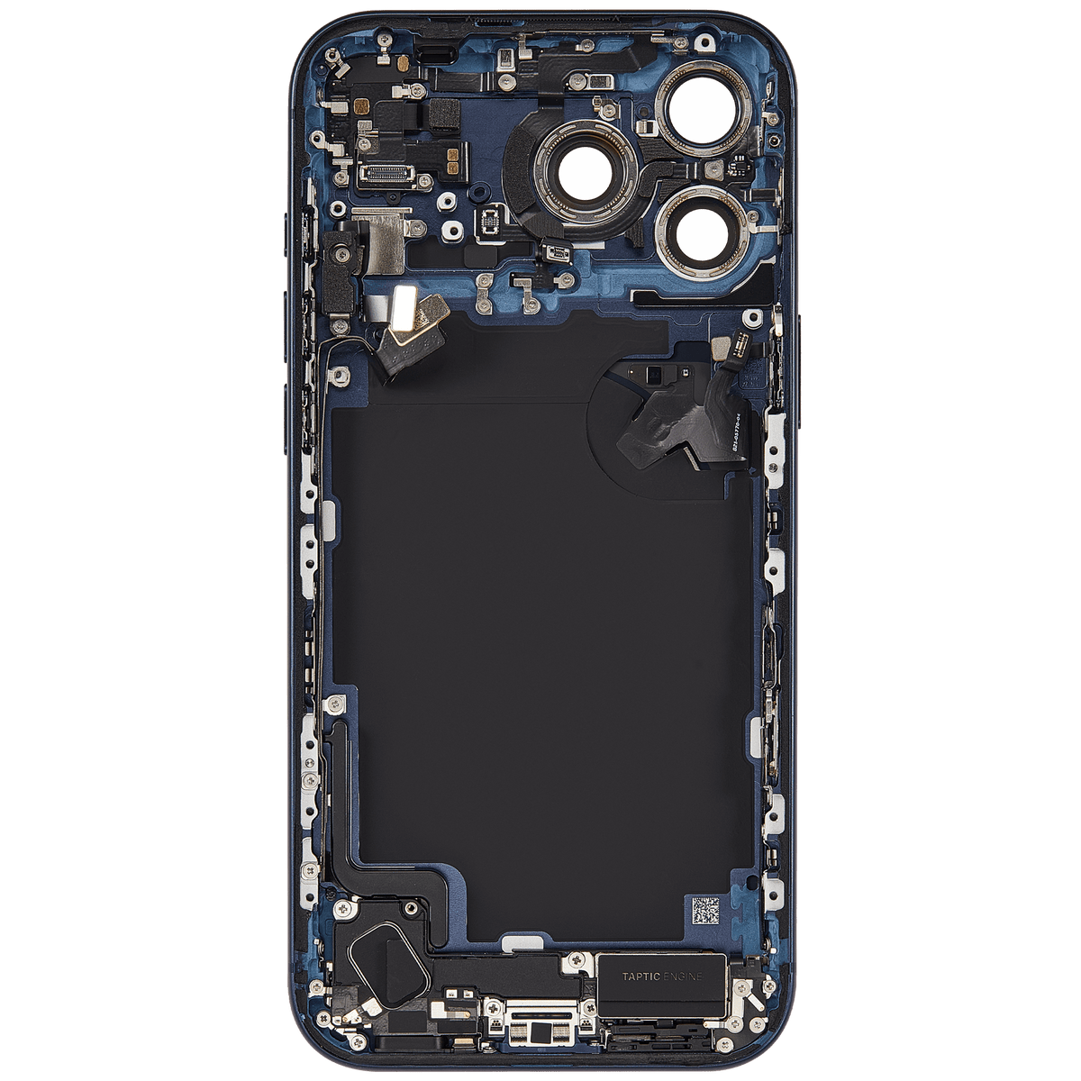 For iPhone 17 Pro Max Back Housing With Charging Port & Small Parts US Version Pulled - Grade C - Deep Blue