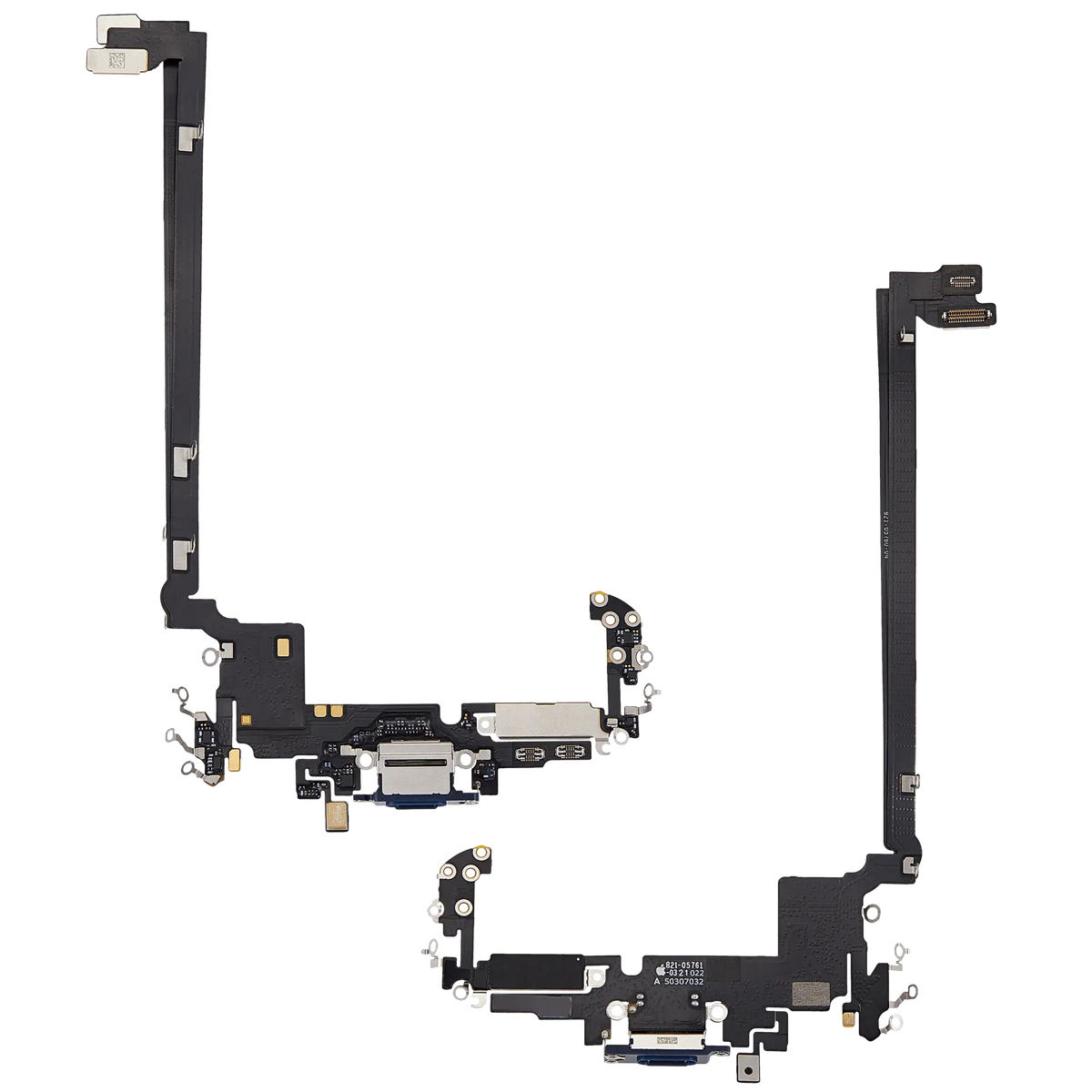 For iPhone 17 Pro Max Charging Port Flex Cable US Version Pulled - Deep Blue