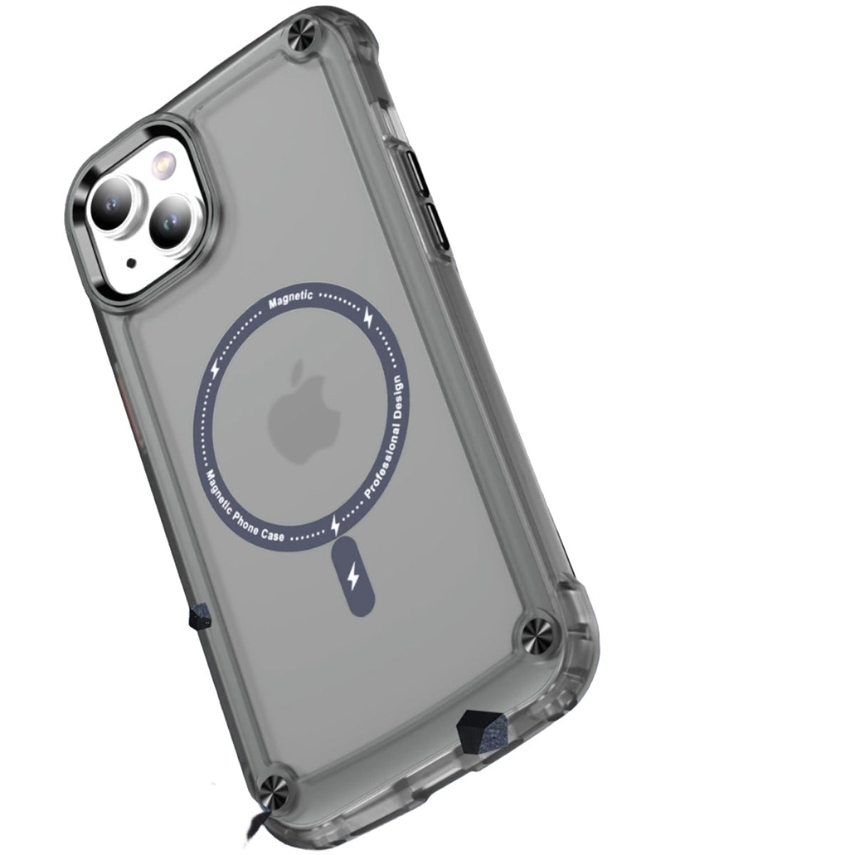 For Apple iPhone 15 Shockproof Bumper Magsafe Case Black-www.firsthelptech.ie