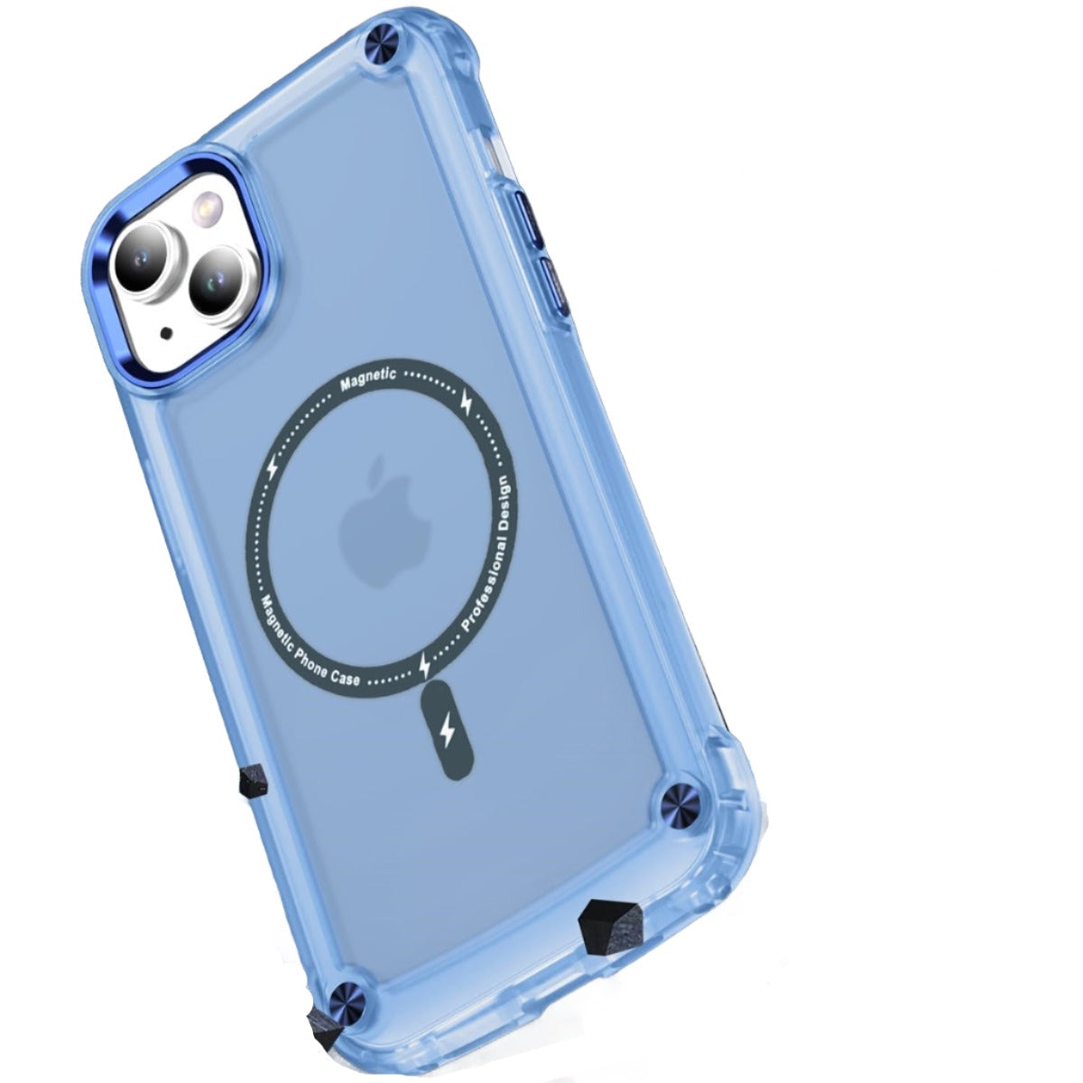 For Apple iPhone 13 / 14 Shockproof Bumper Magsafe Case Blue-www.firsthelptech.ie