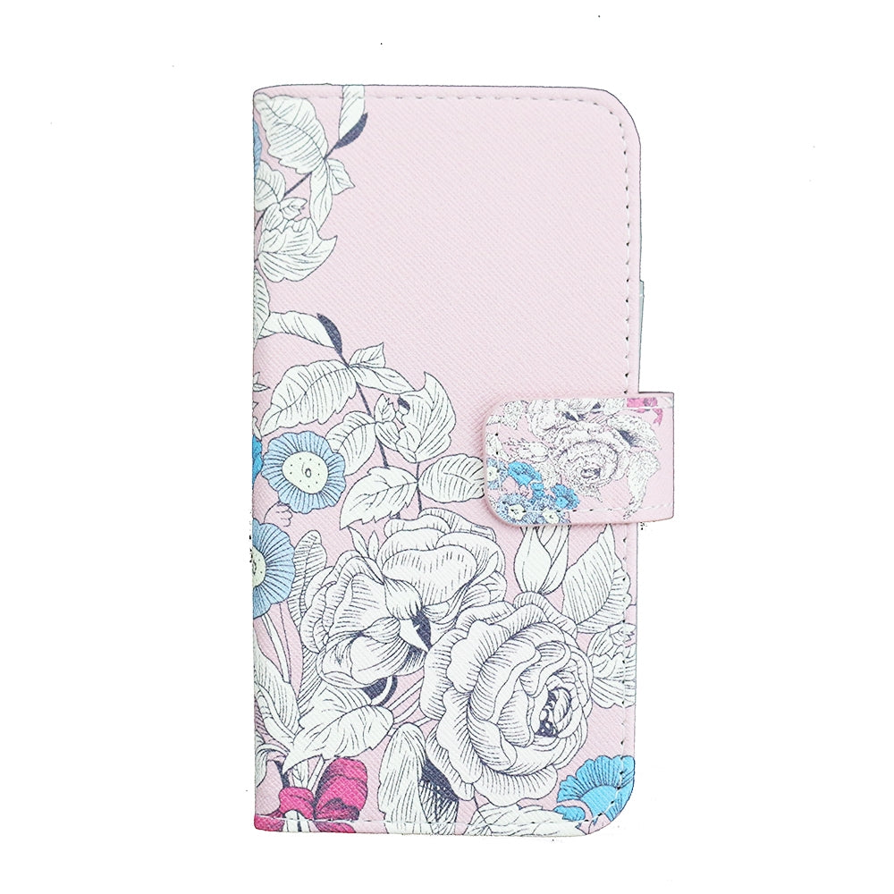 For Samsung Galaxy A6 2018 White Flower Wallet Case-www.firsthelptech.ie