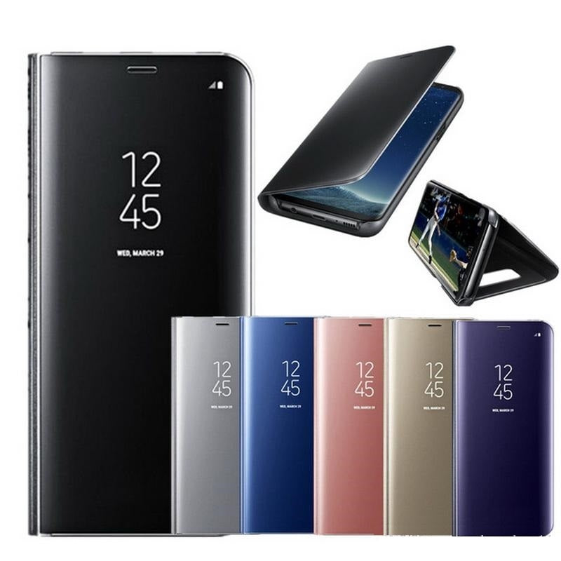 For Samsung Galaxy J5 2017 Clear View Standing Wallet Case Black-www.firsthelptech.ie