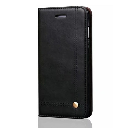 For Samsung Galaxy Note 10 Vintage Design Wallet Case Black-www.firsthelptech.ie
