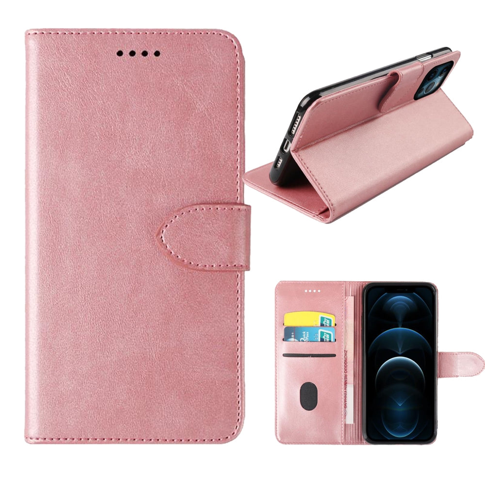 For Samsung Galaxy S21 Plus Wallet Case Pink-www.firsthelptech.ie
