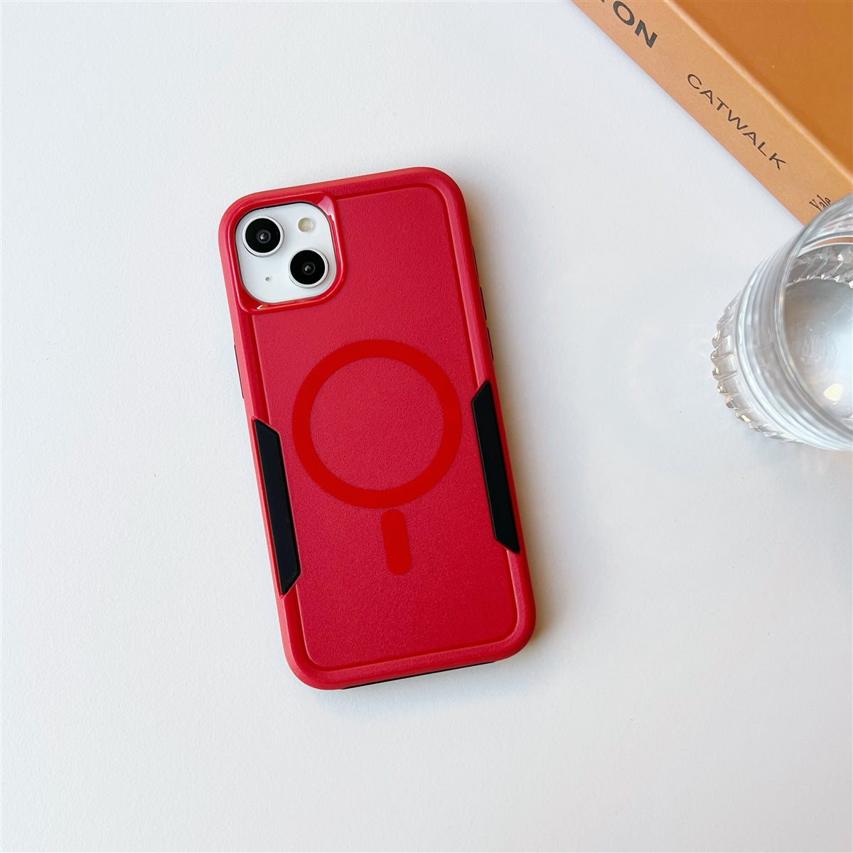 For Samsung Galaxy S24 Ultra Magsafe Symmetry Exploiter Case Red-www.firsthelptech.ie