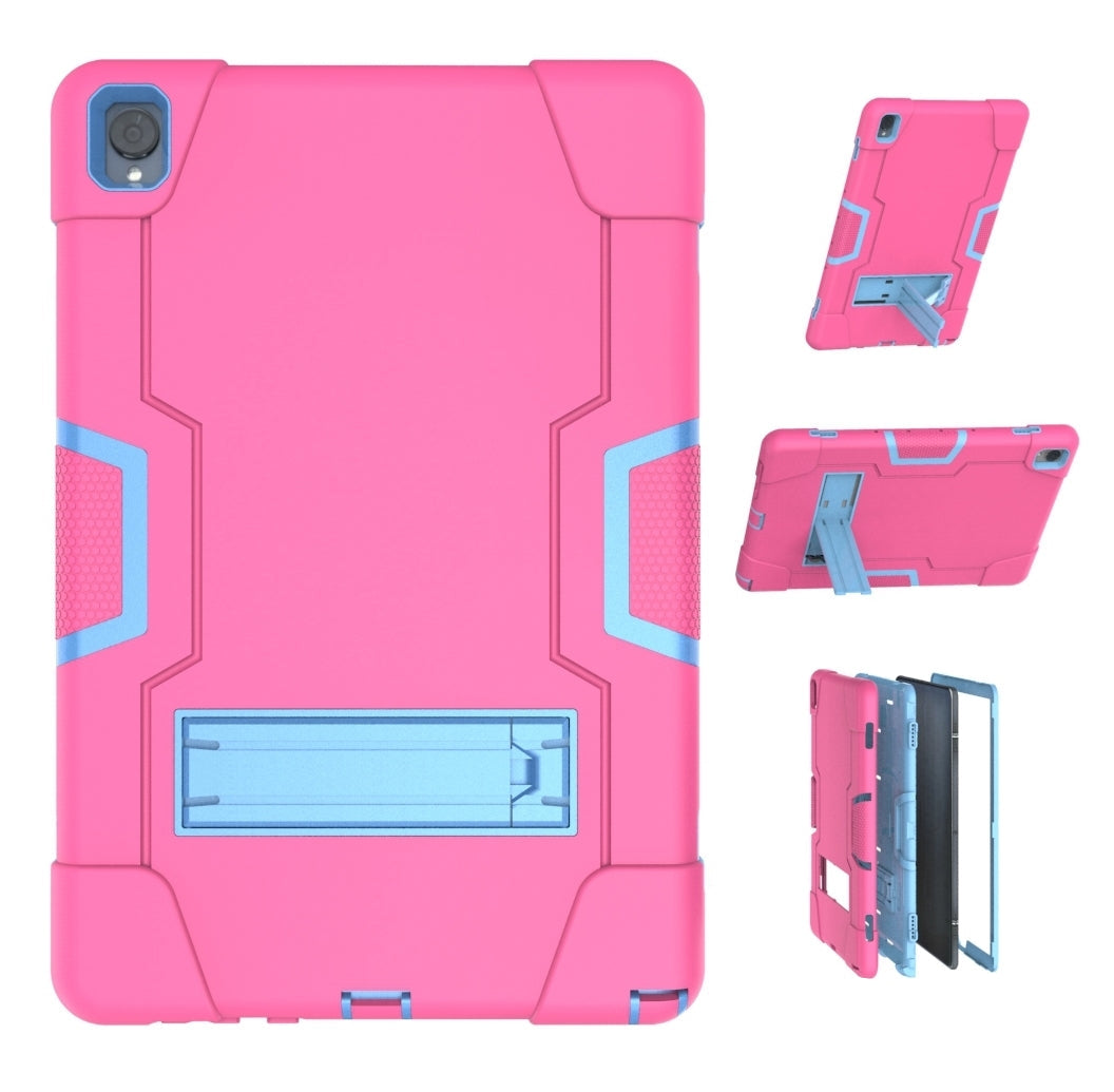 For Samsung Galaxy Tab S9 Plus / S9 FE Plus Hard Case Survivor with Stand Rose