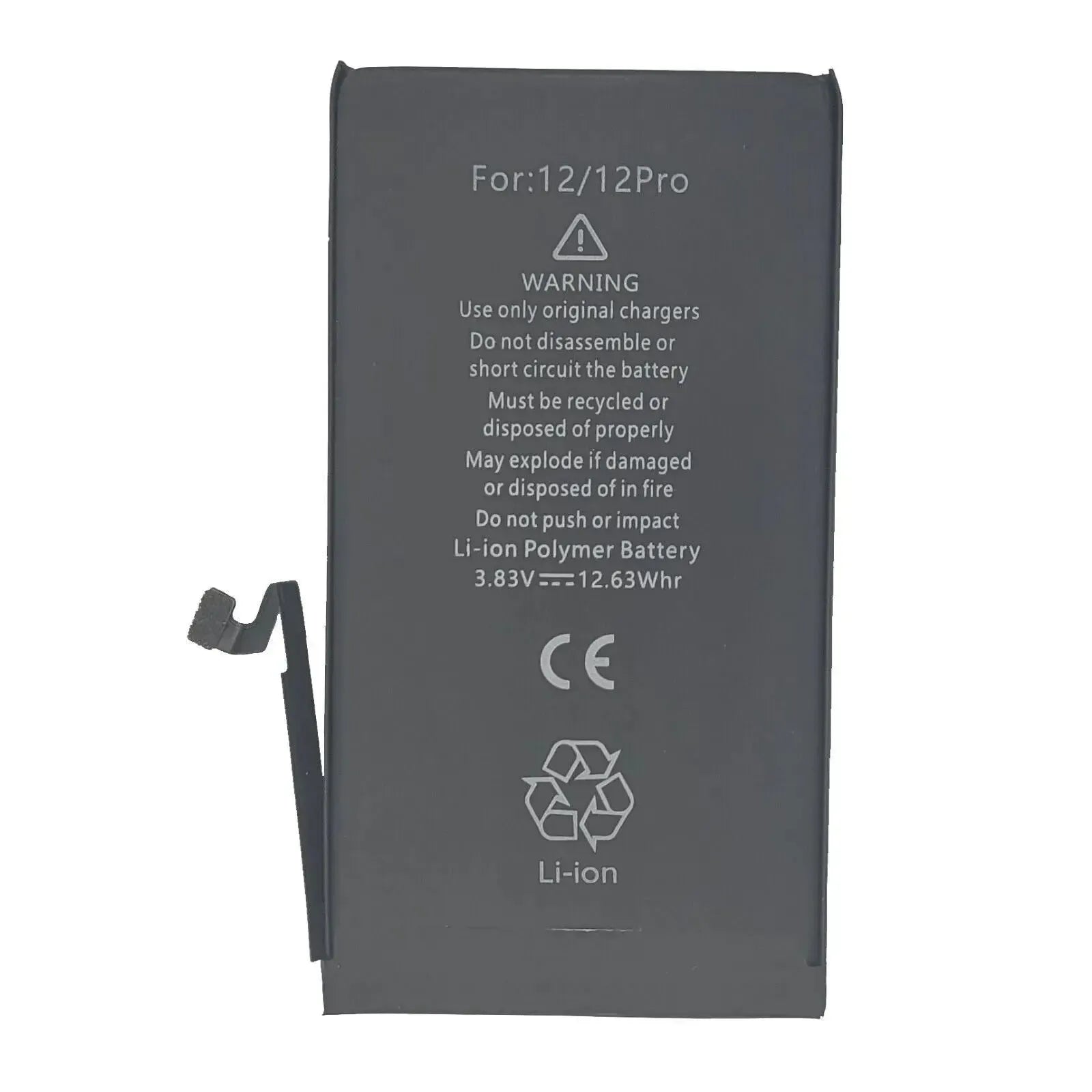 High Capacity Battery Replacement For Apple iPhone 12 / 12 Pro - 3300mAh