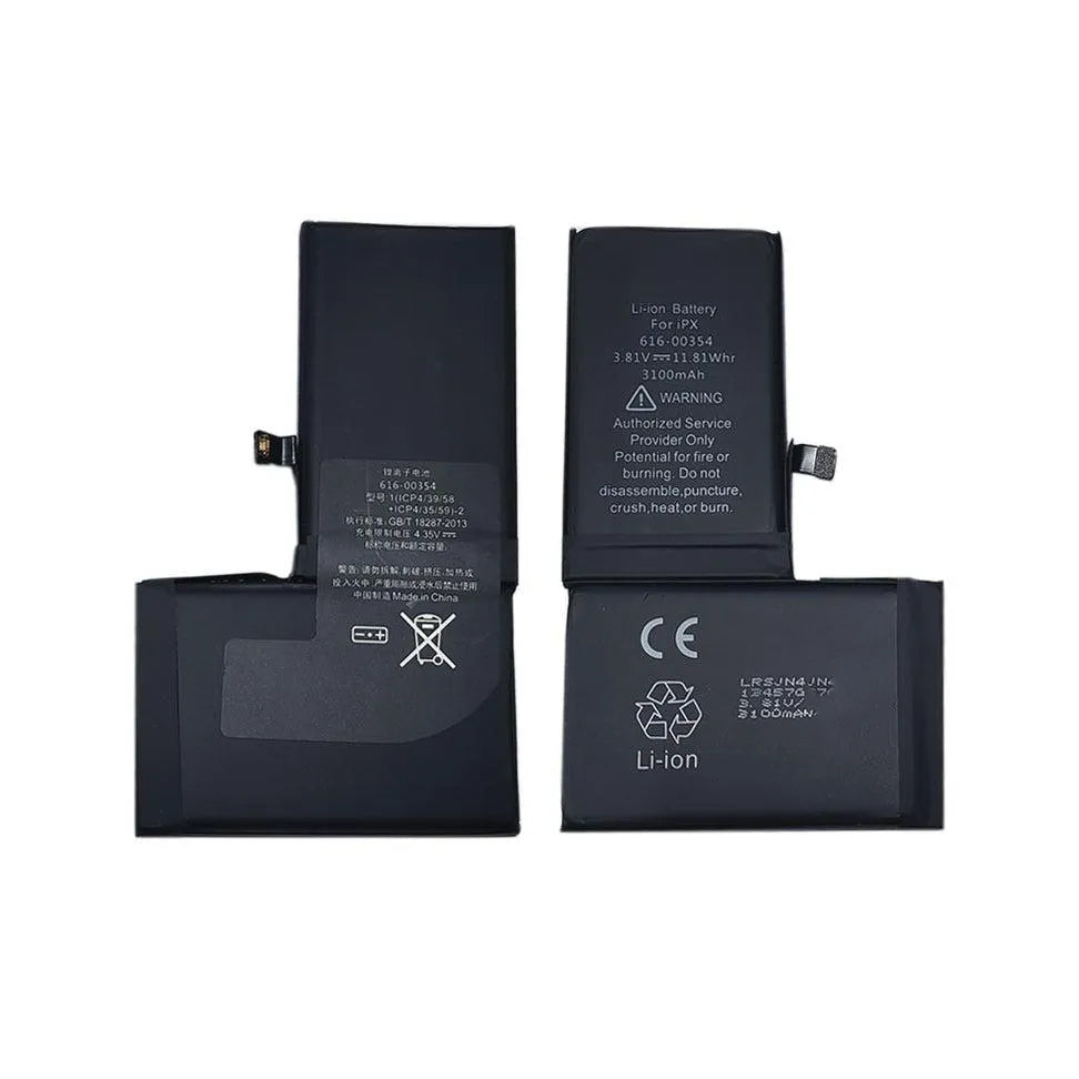 High Capacity Battery Replacement For Apple iPhone X - 3100mAh