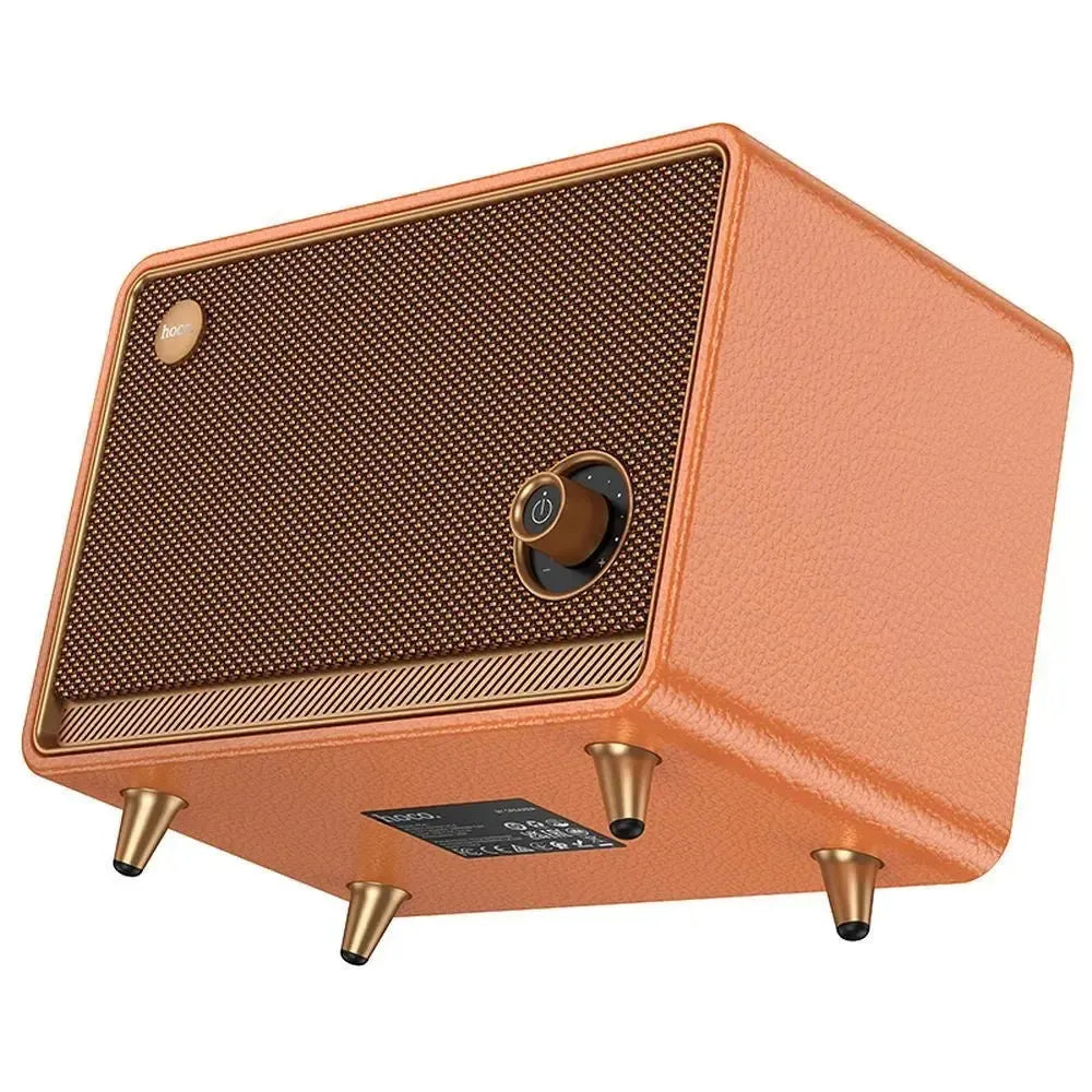 Hoco BS65 Pearl Sound 30W Retro Desktop Bluetooth Speaker Orange