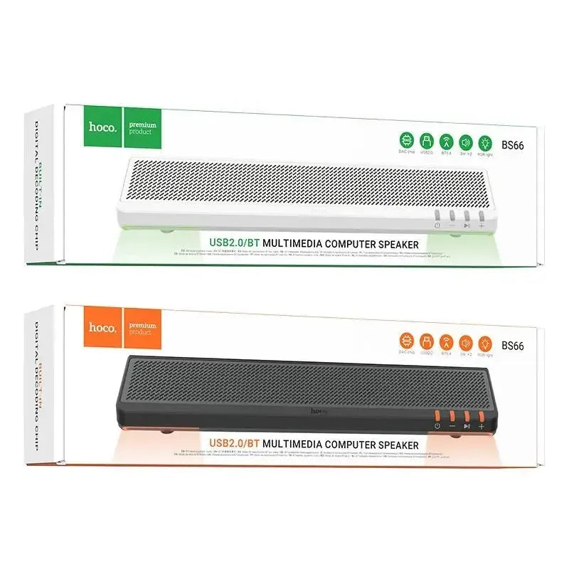 Hoco BS66 Smooth USB2.0 Multimedia Computer Sound Bar Speaker Black