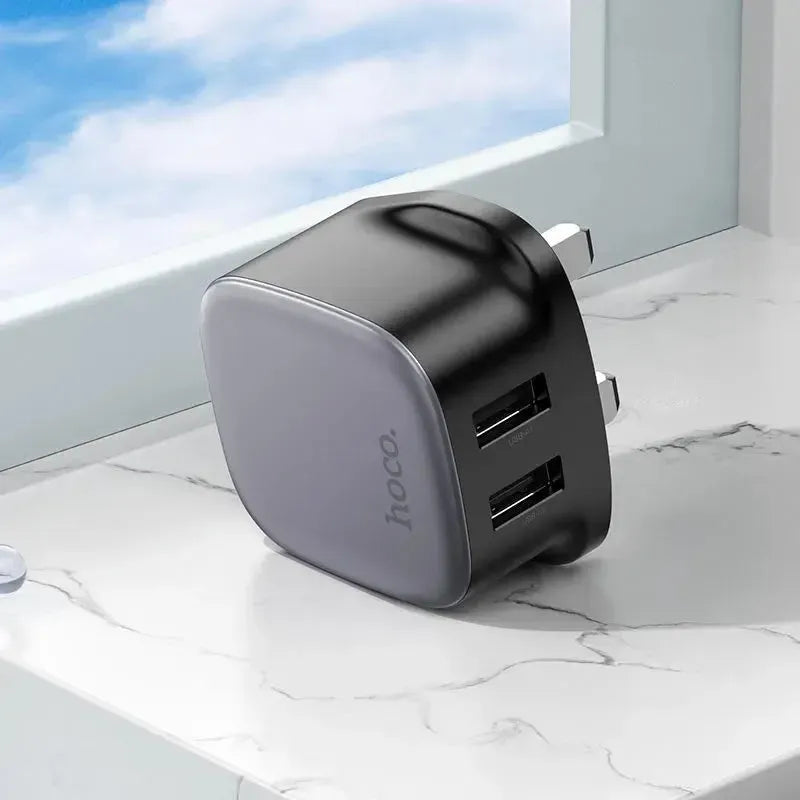 Hoco CS31B Ray Dual Port Charger Black