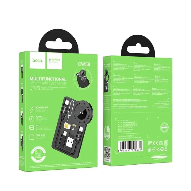 Hoco CW58 Multifunctional iWatch Wireless Charger Black
