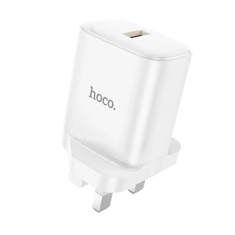 Hoco DC90 King Single Port QC3.0 Charger 18W White