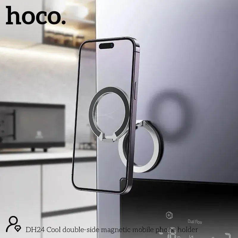 Hoco DH24 Cool Double-Side Magsafe Mobile Phone Holder Silver