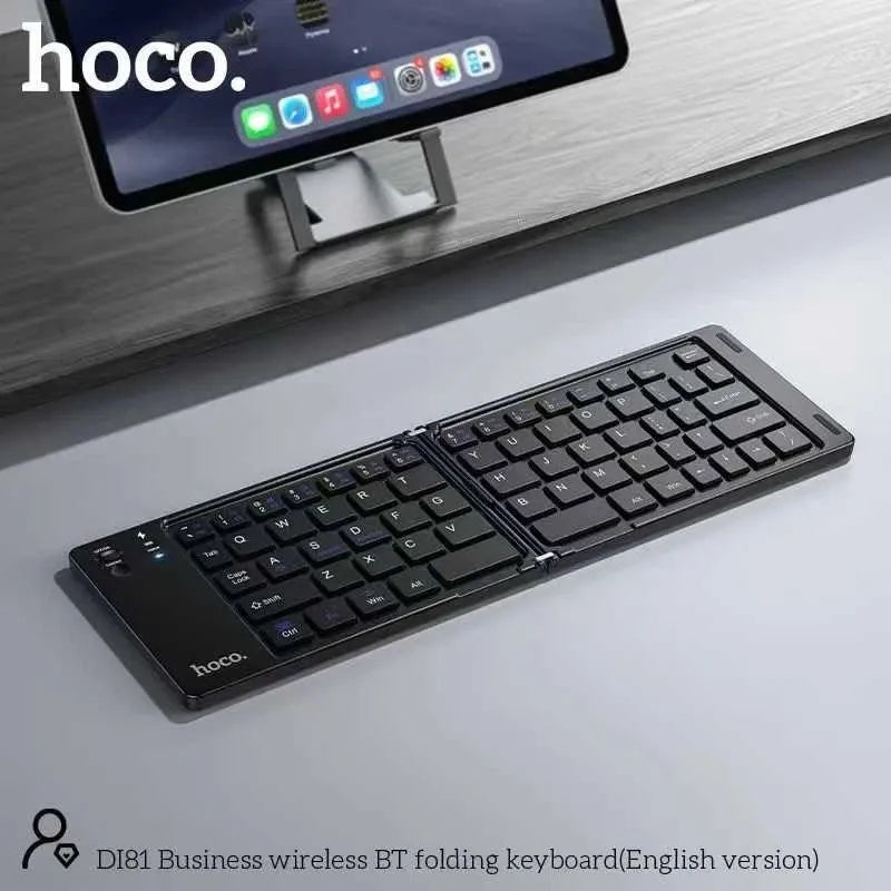 Hoco DI81 Business Wireless BT Folding Keyboard Black