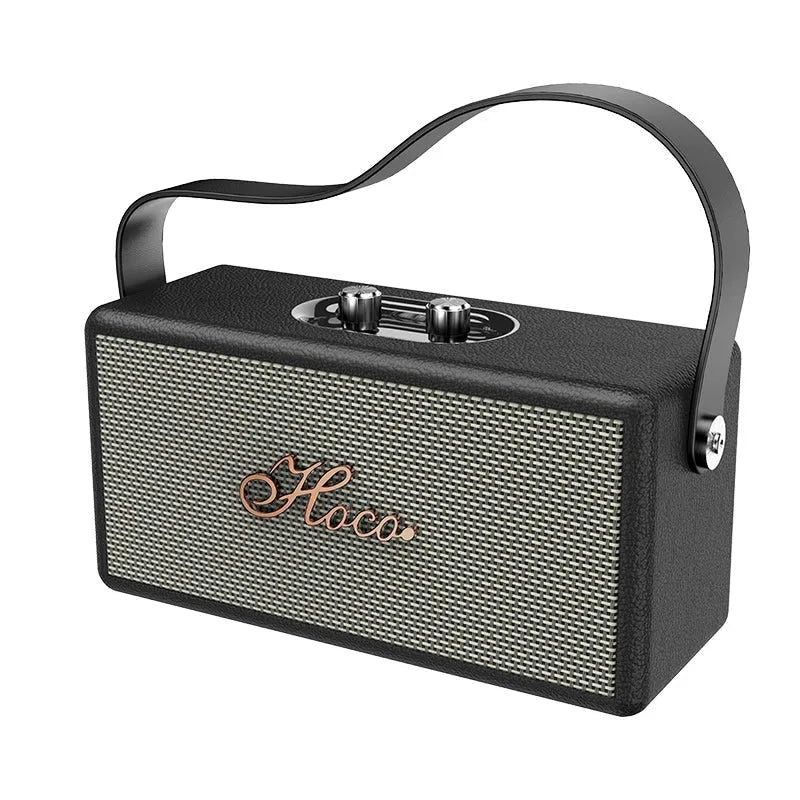 Hoco DS61 Rhyme Marshell Design Retro Leather BT Speaker/Radio Black