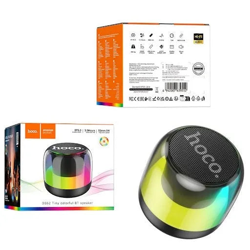 Hoco DS62 Tiny Colorful Bluetooth Speaker Black